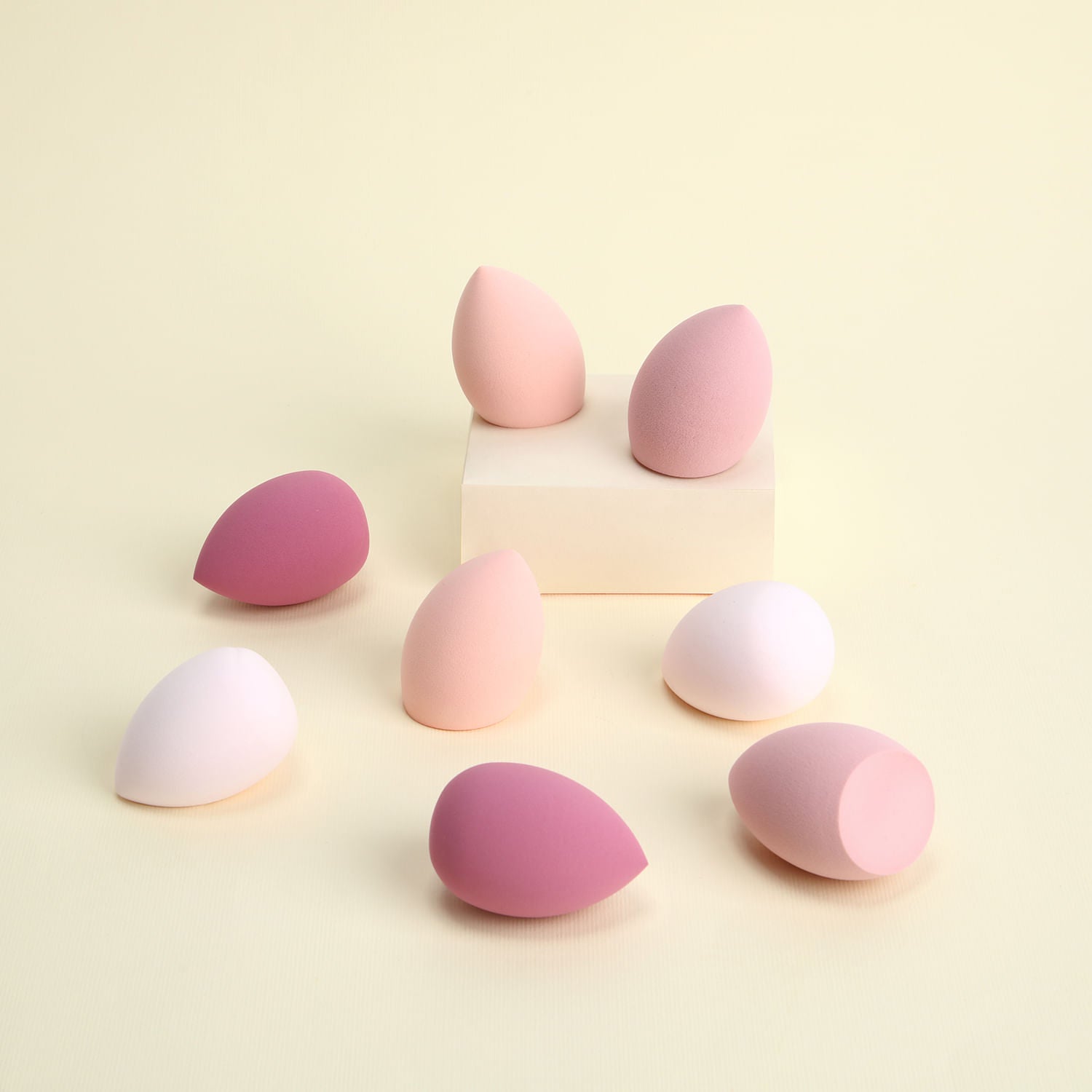 Esponjas de Maquillaje Suaves Rosa - 8 unidades