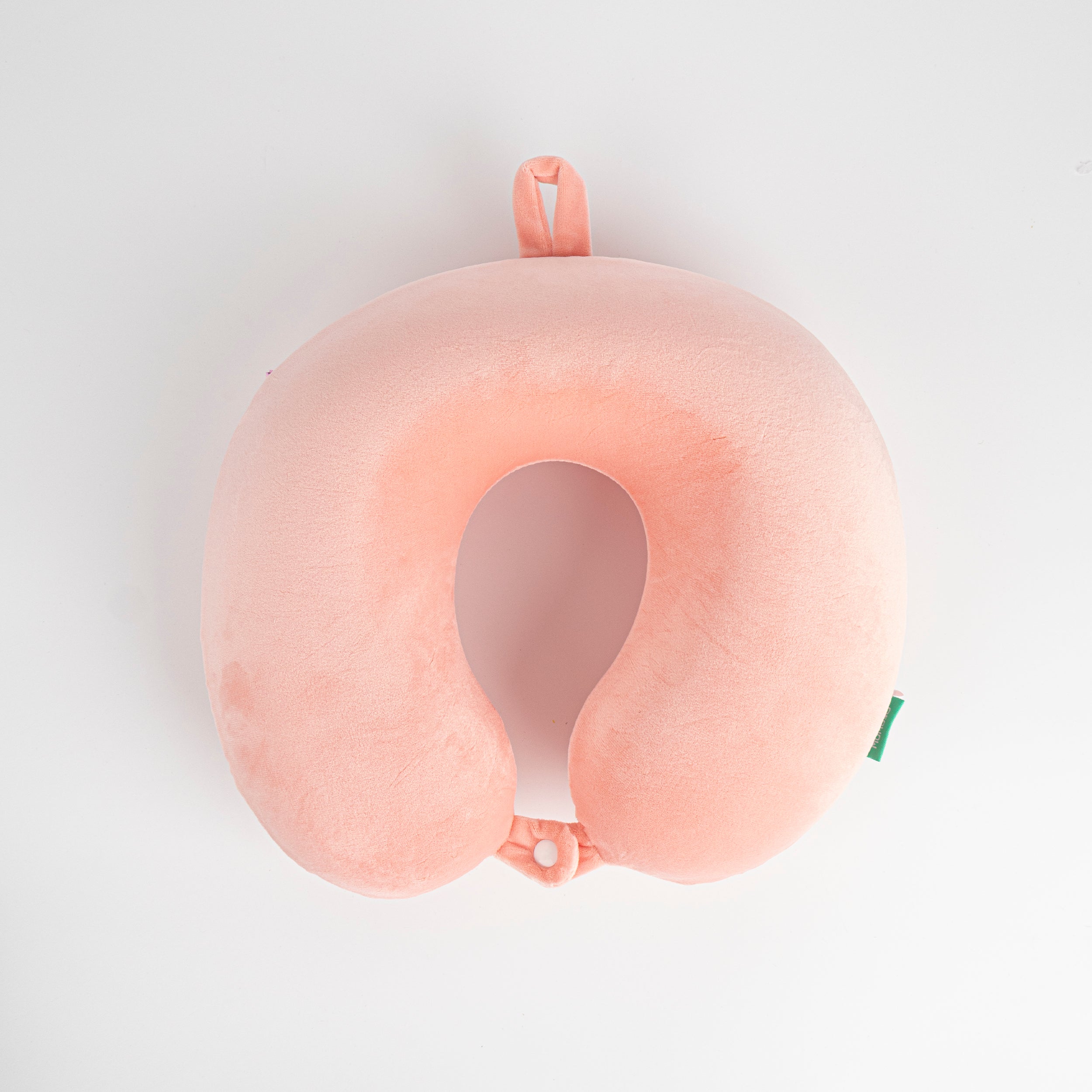 Almohada cervical en forma de u espuma viscoelástica rosa