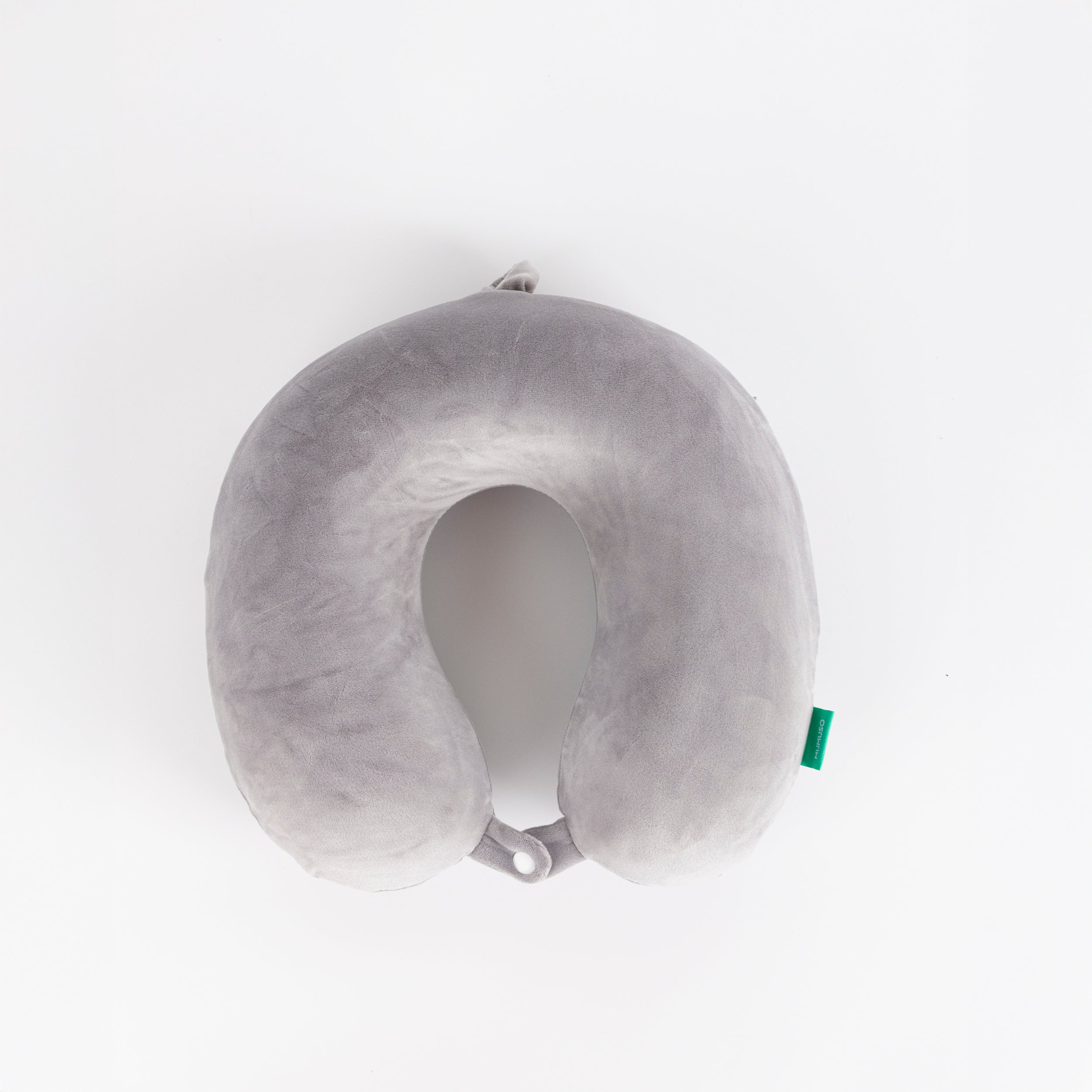 Almohada cervical en forma de u de espuma viscoelástica gris