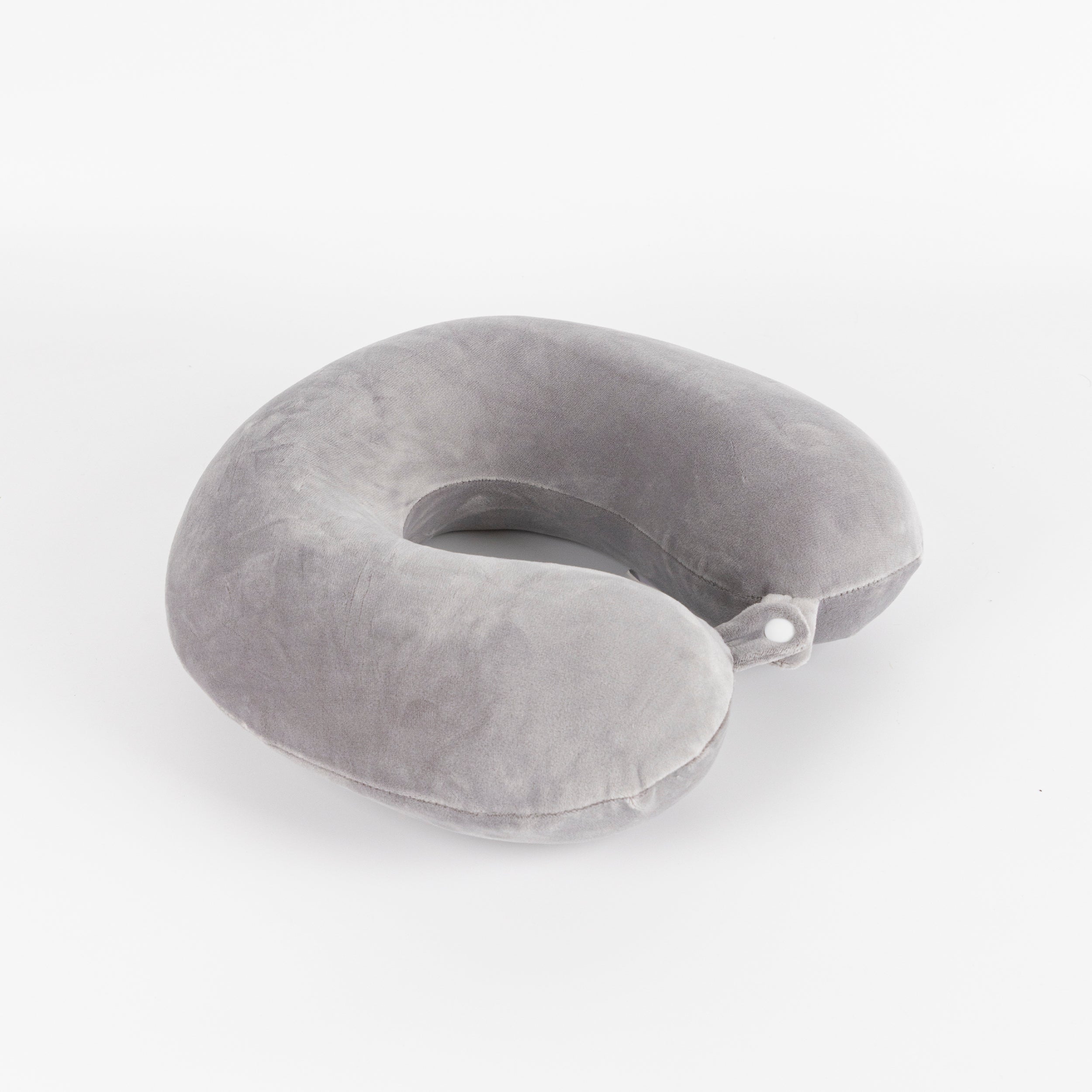 Almohada cervical en forma de u de espuma viscoelástica gris