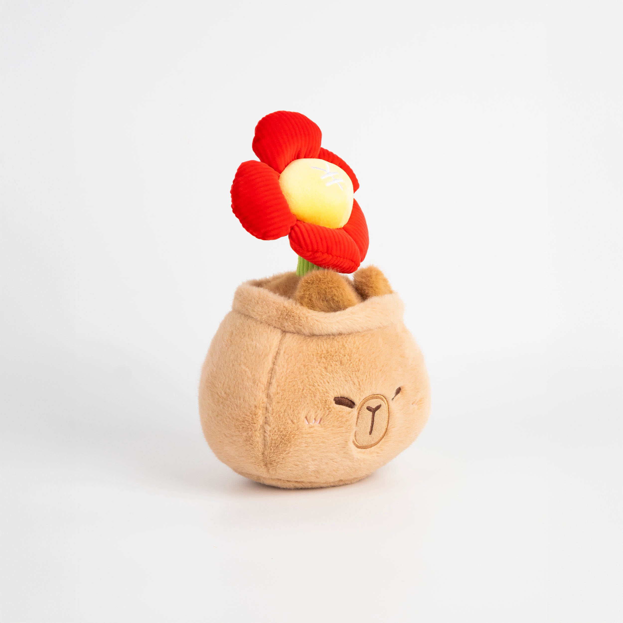 Peluche de la suerte girasol en maceta