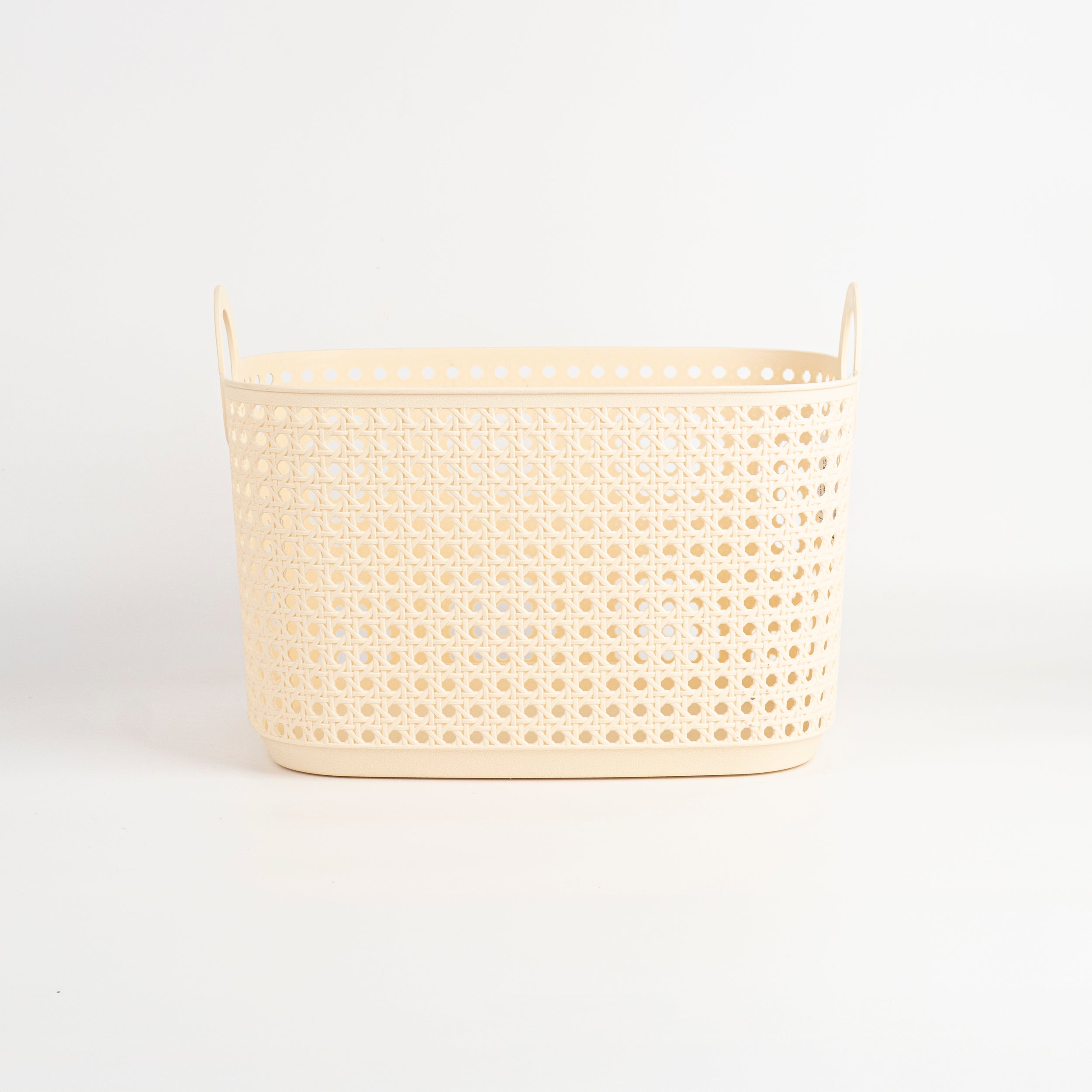 Cesta de almacenaje retro con asas