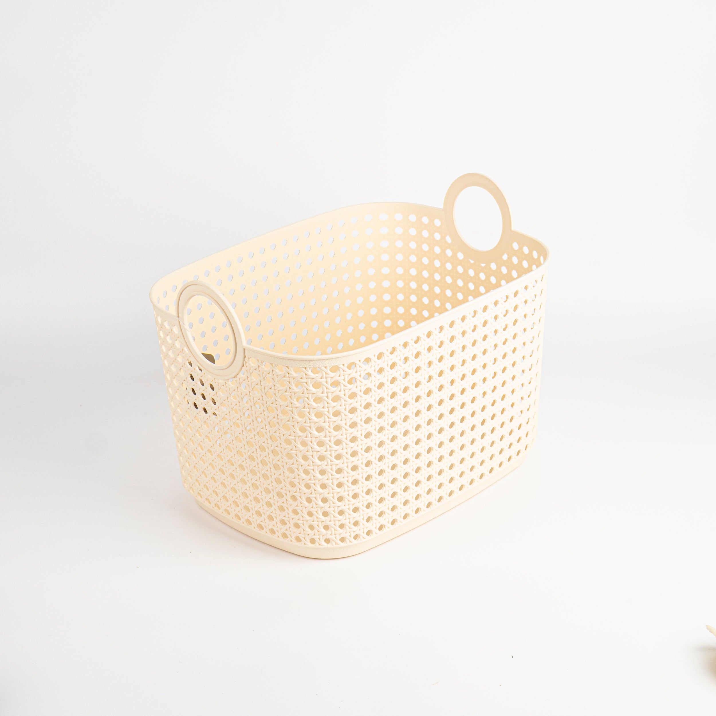 Cesta de almacenaje retro con asas