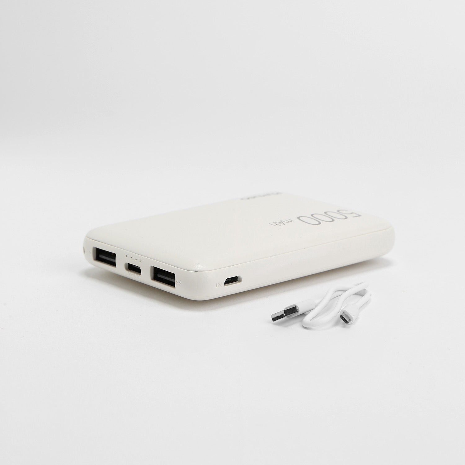 Mini Batería Portátil Blanco 5000 mAh
