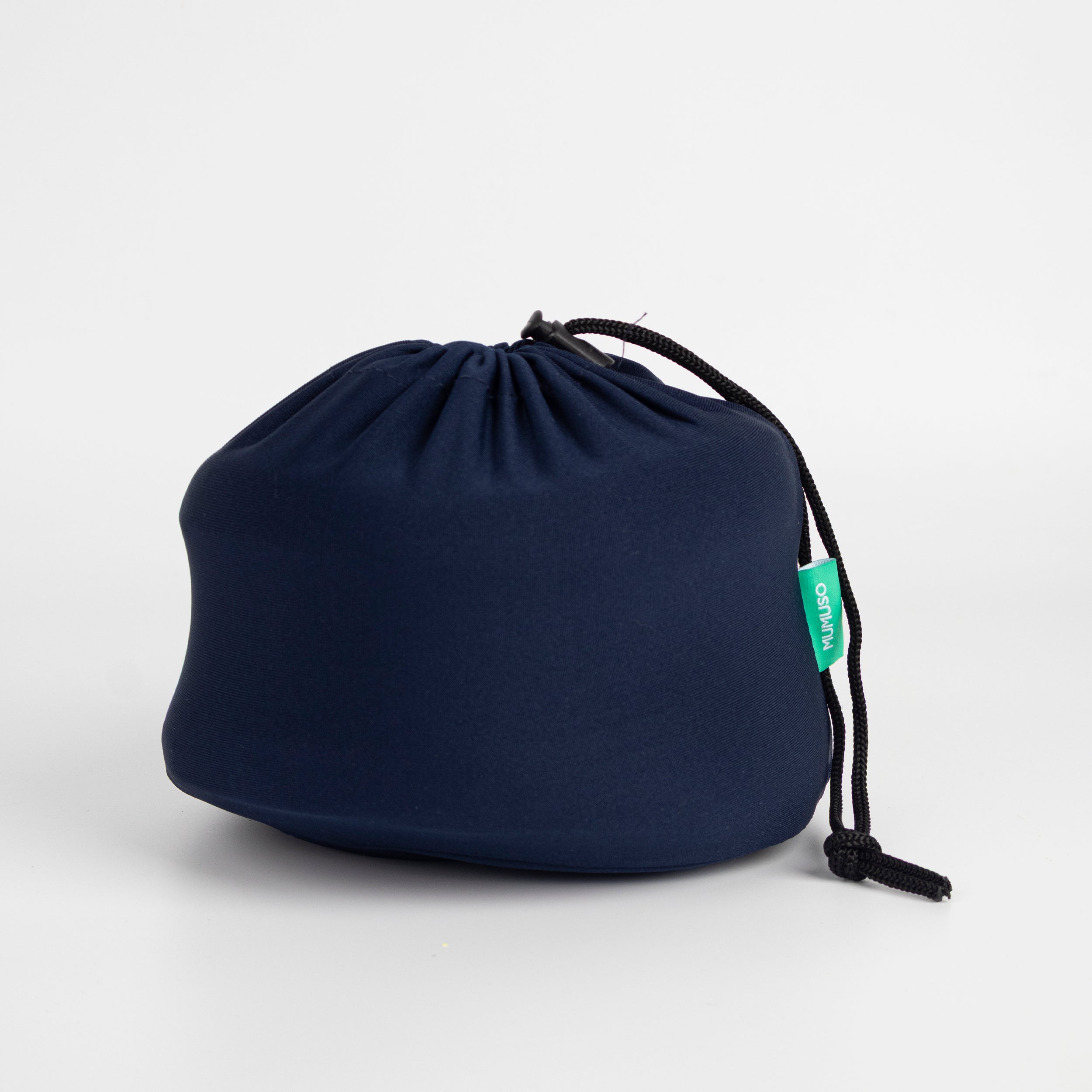 Set de almohada de viaje en forma de u de espuma con memoria (azul marino)