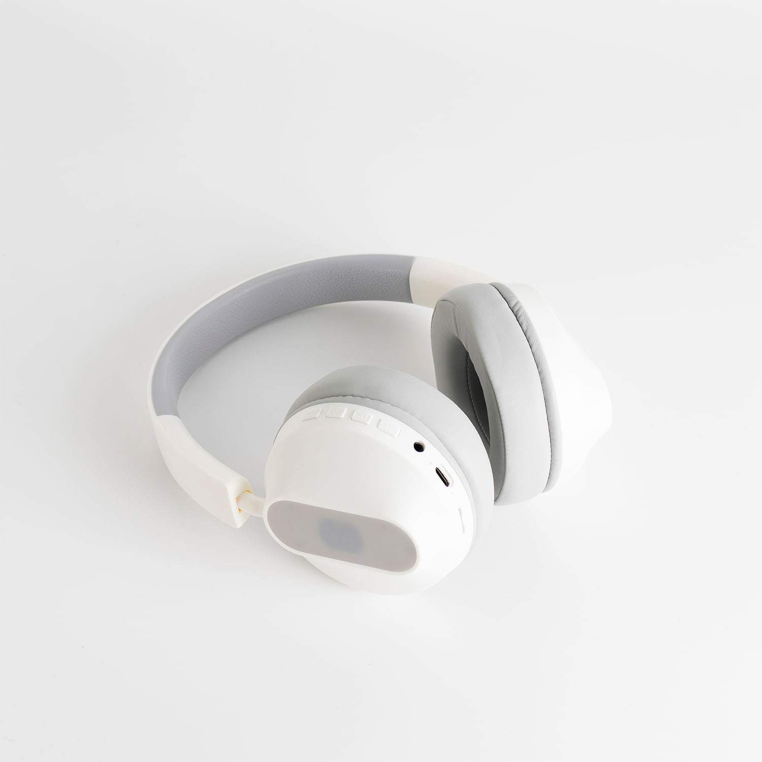 Auriculares Over-Ear Inalámbricos de Alta Calidad con Pantalla Digital Blanco