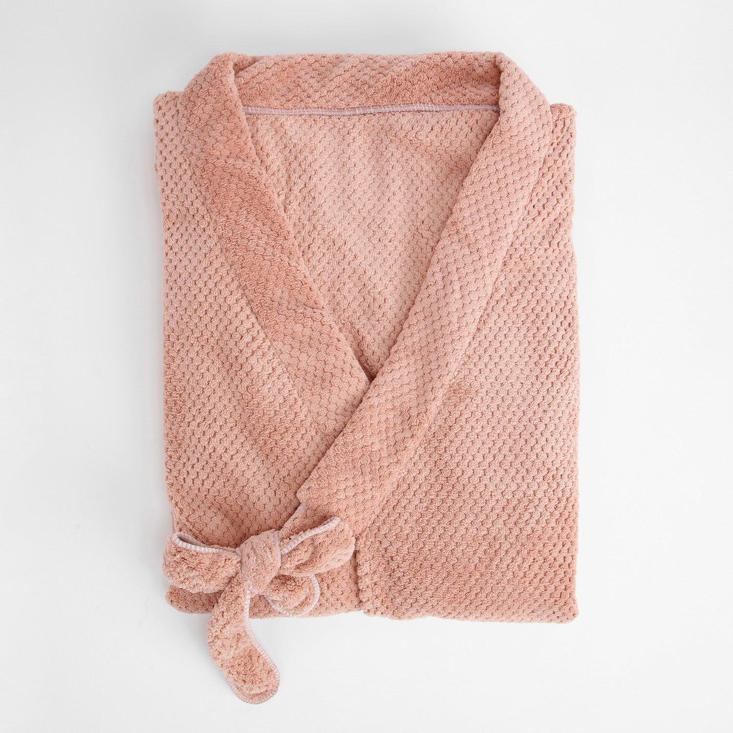 Bata Larga con Mangas Cortas Rosa Claro