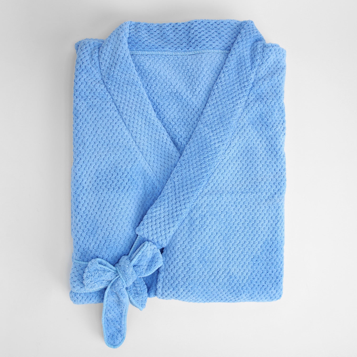 Bata Larga con Mangas Cortas Azul