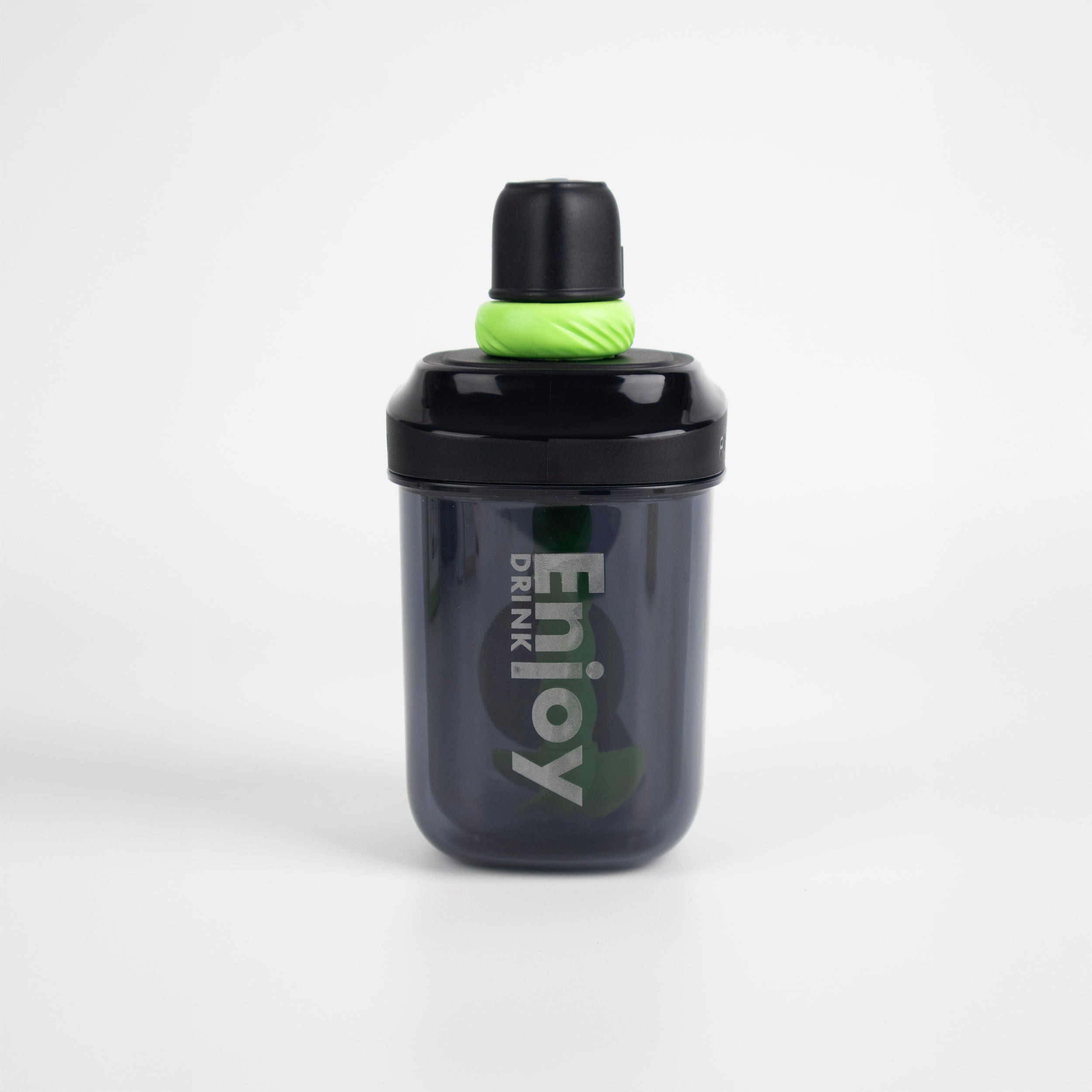 Botella agitadora portátil negro