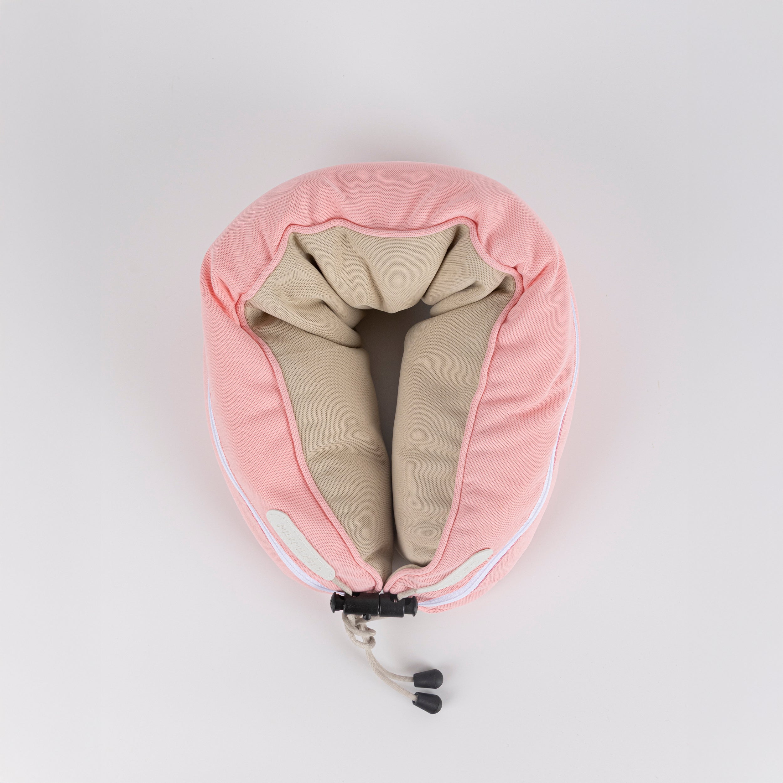 Almohada en forma de u con partículas en colores combinados (rosa)