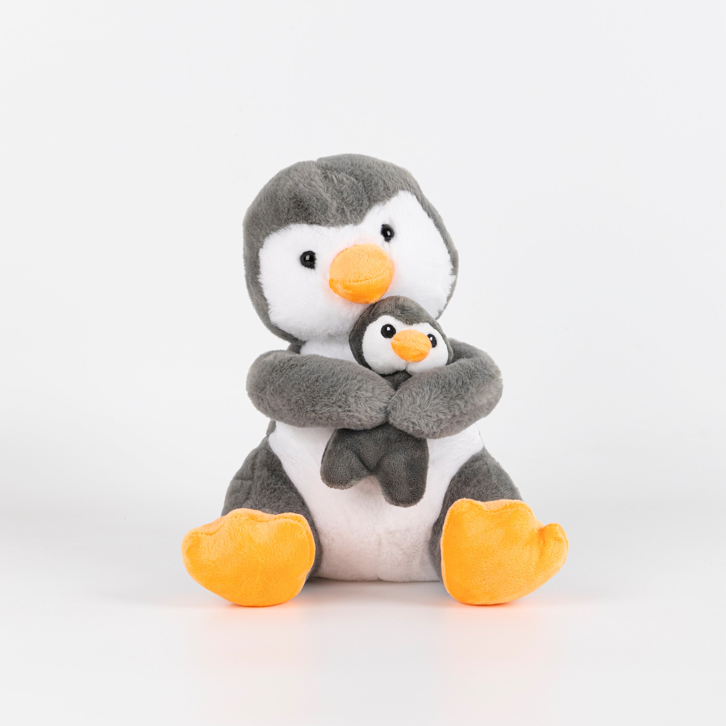 Serie madre e hijo peluche pingüino