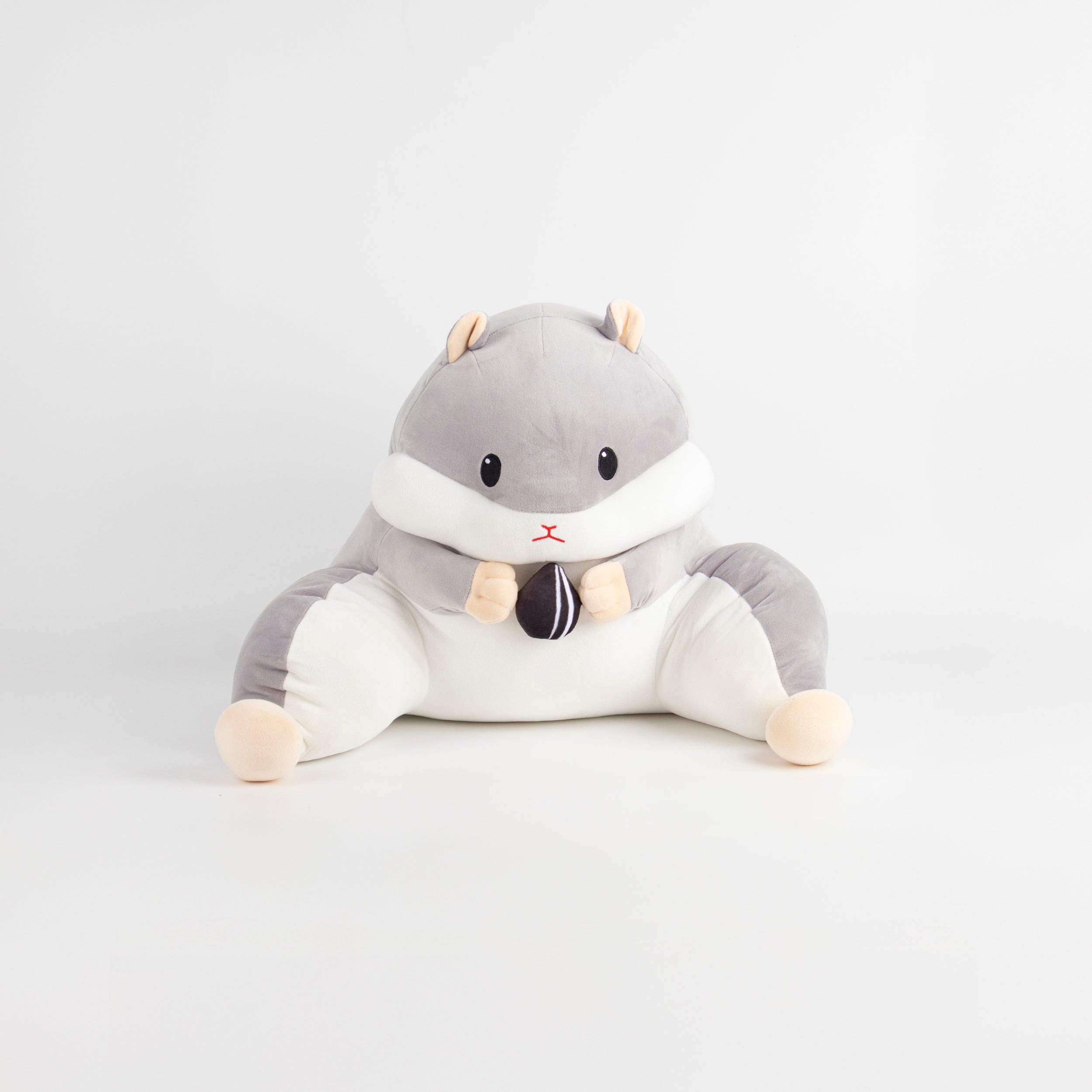 Cojín lumbar en forma de hamster (gris)