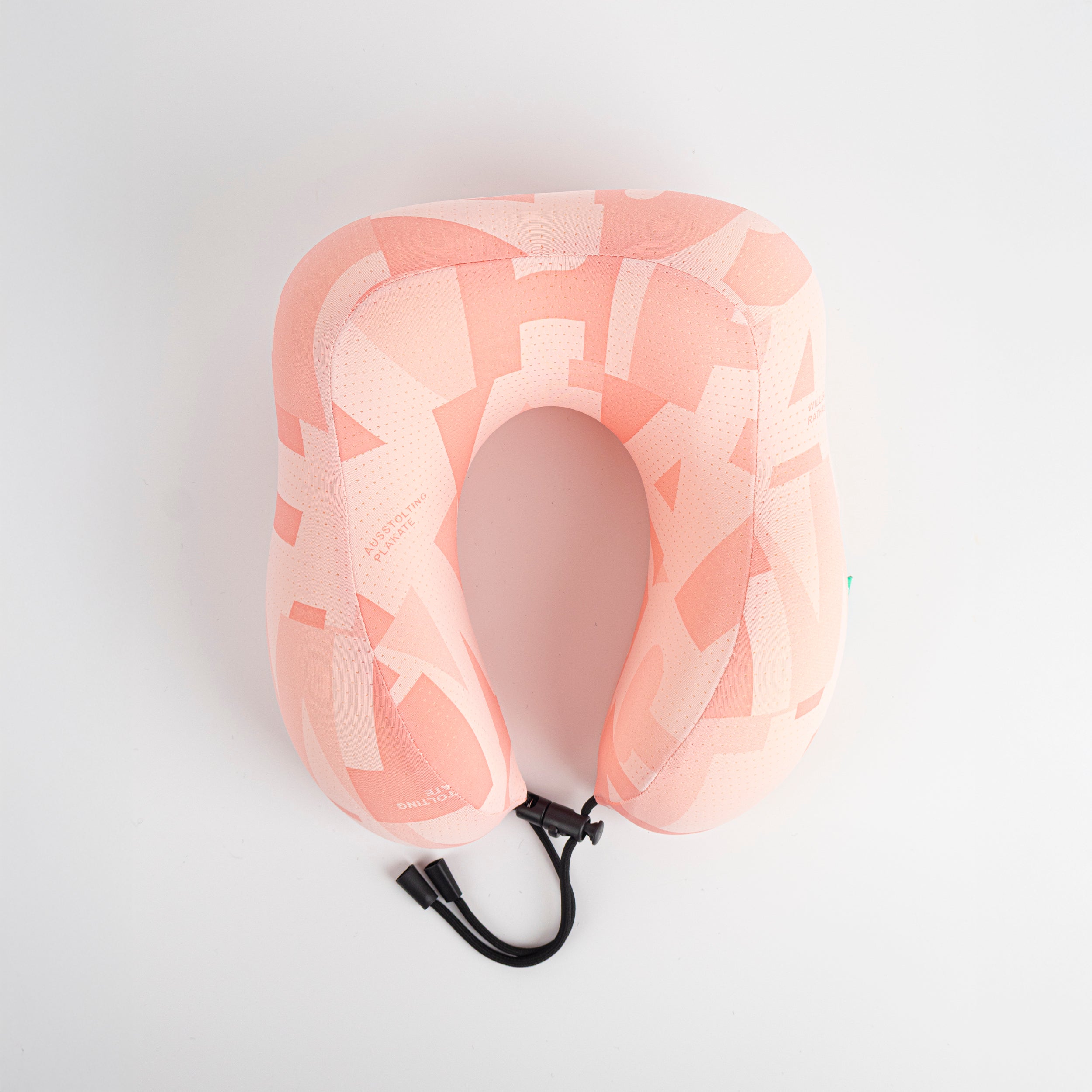 Almohada cervical en forma de u con espuma viscoelástica rosa