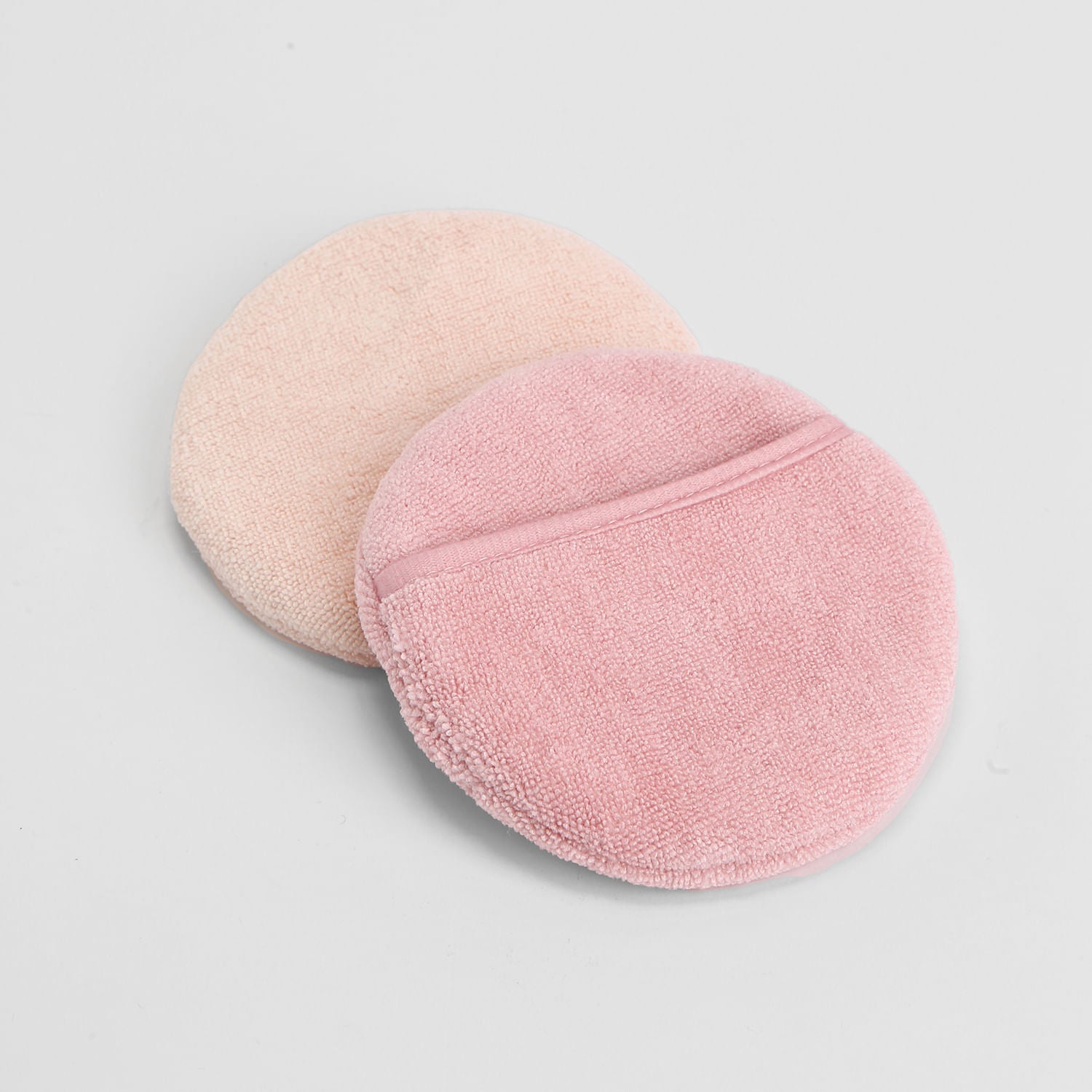 Set de 2 Almohadillas de Limpieza Facial Microfibra Redondas