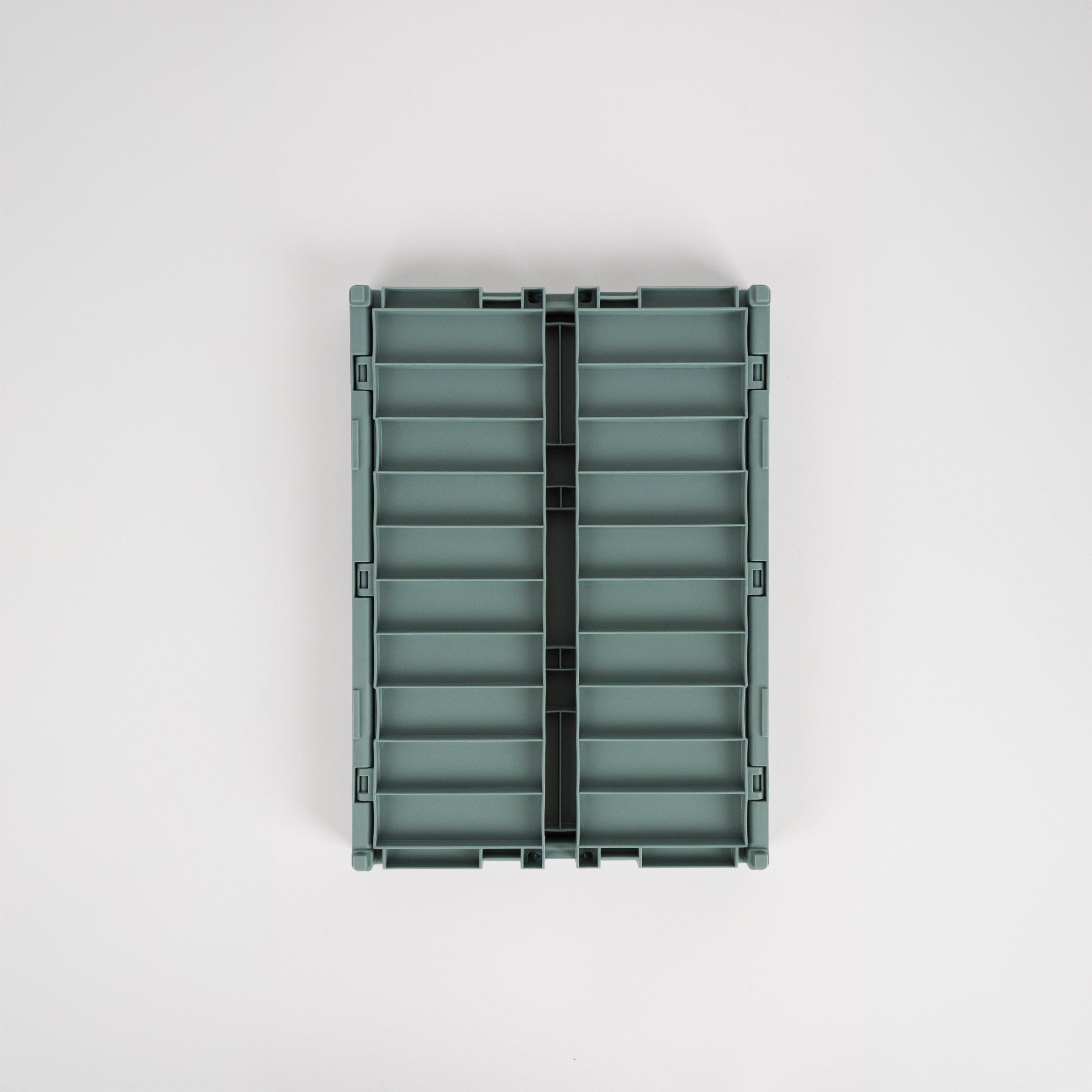 Cesta de almacenaje plegable verde