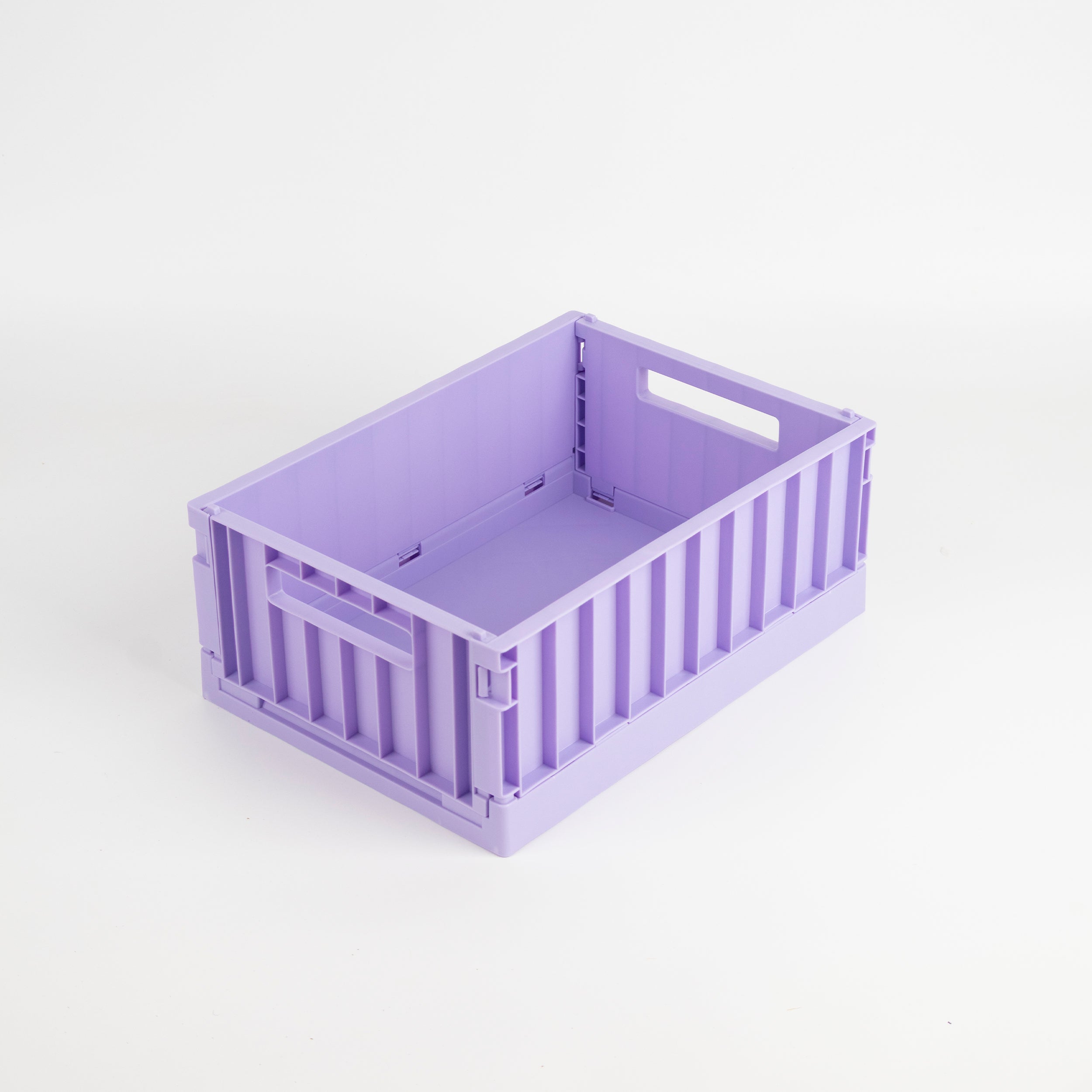 Cesta de almacenaje plegable púrpura