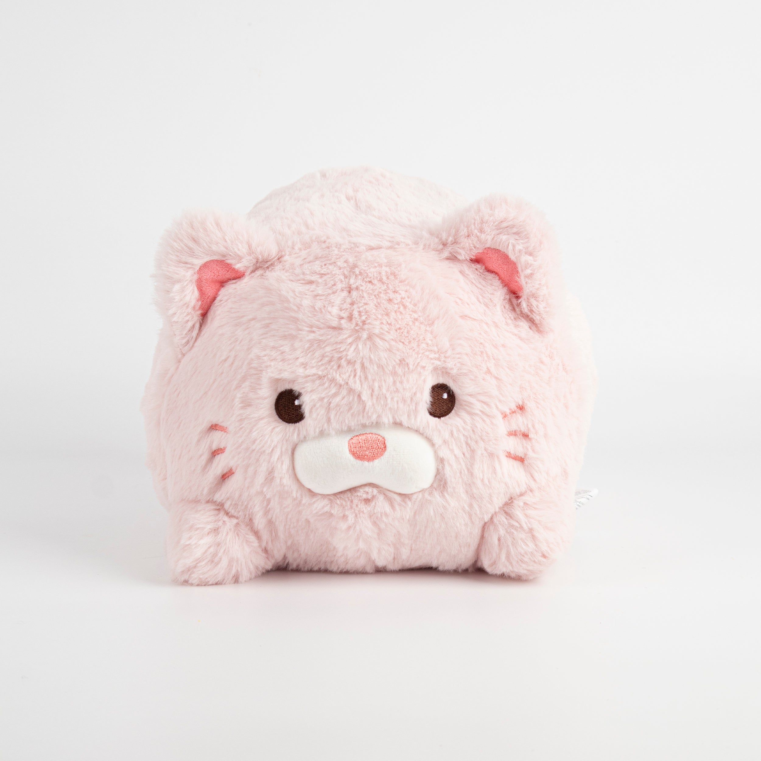 Peluche gato tumbado rosa