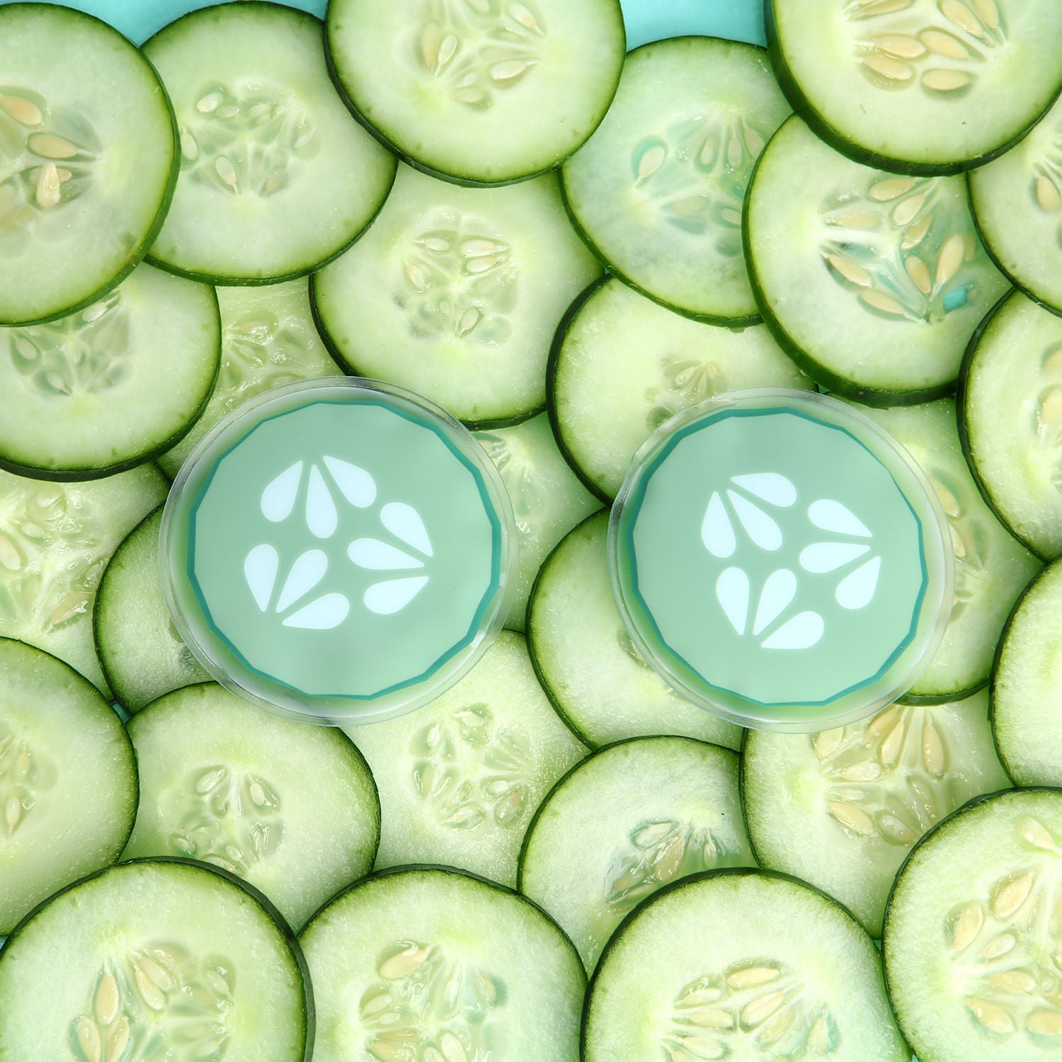 Compresas Frías / Calientes de Gel para los Ojos de Pepino