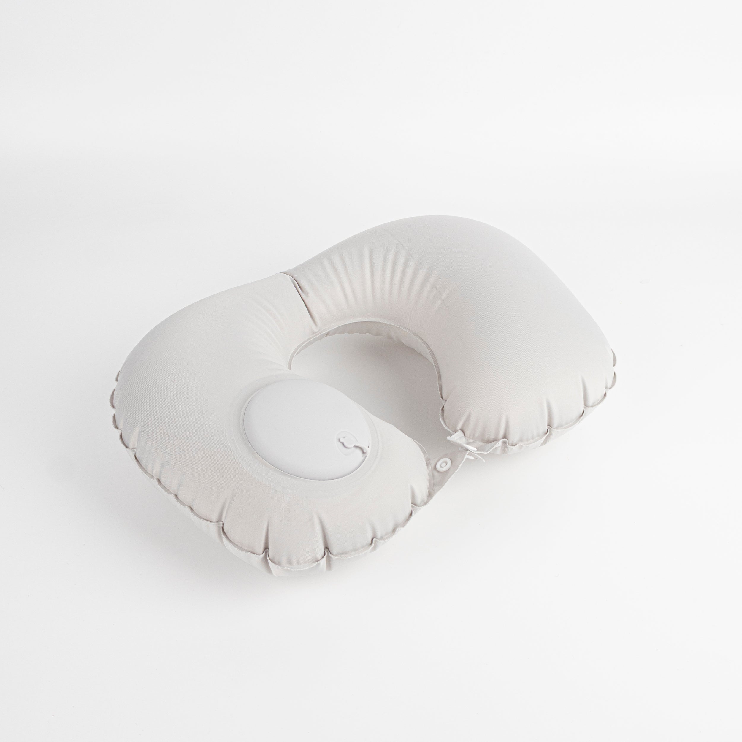 Almohada inflable en forma de U con efecto refrescante gris