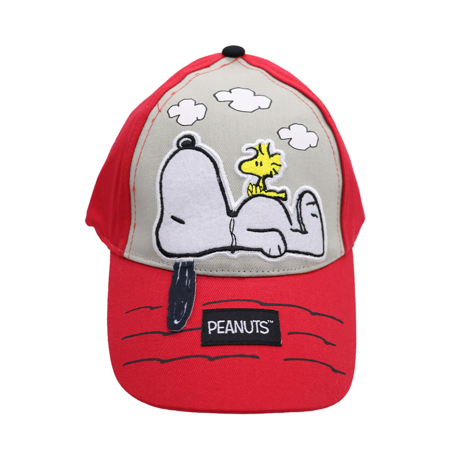 Gorro Snoopy Rojo y Gris