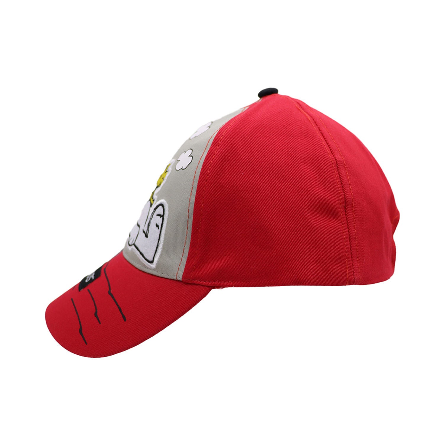 Gorro Snoopy Rojo y Gris