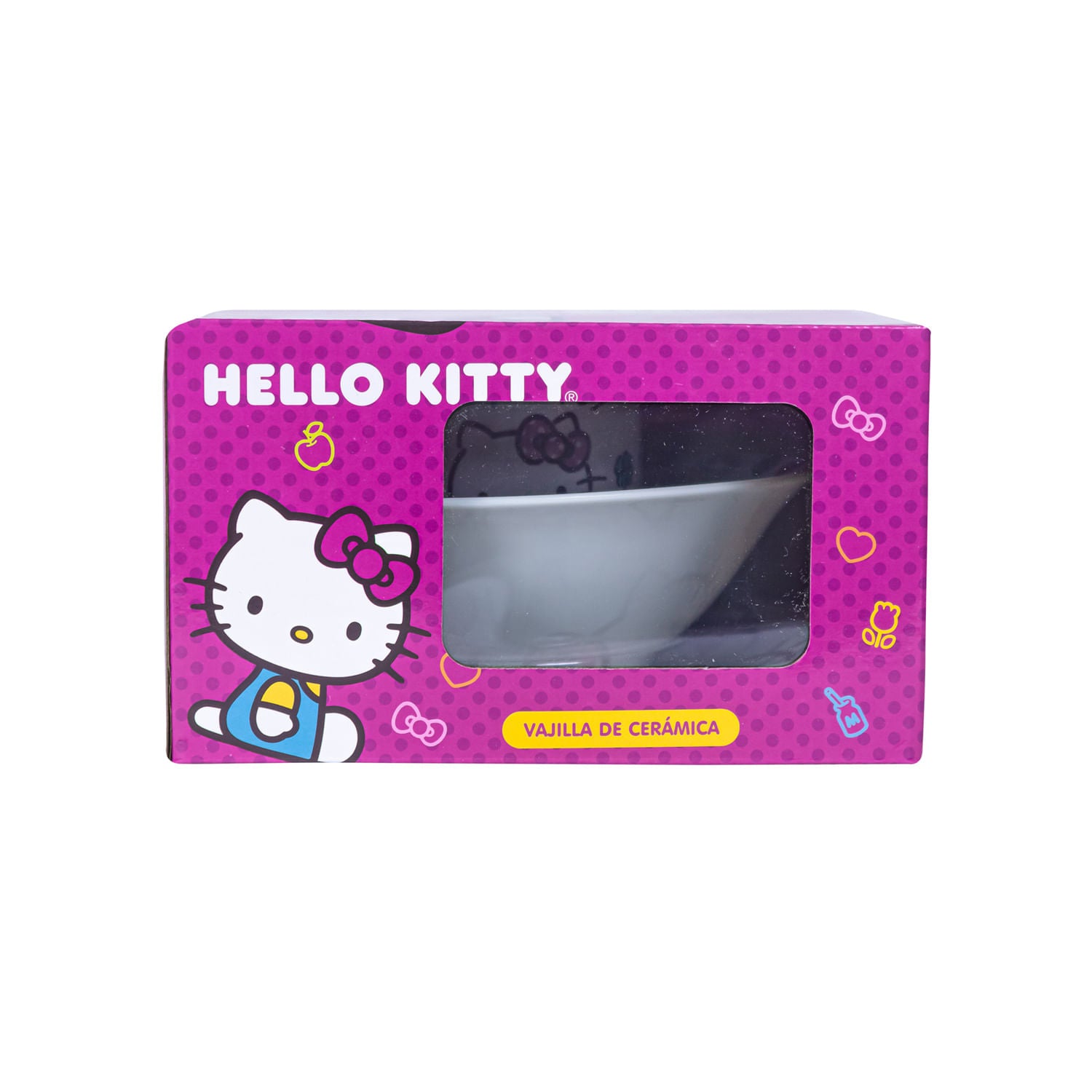 Set Vajilla de Cerámica Hello Kitty  3 Piezas