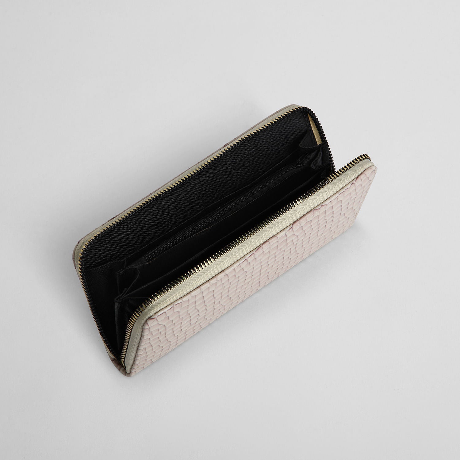 Billetera con Textura Crema