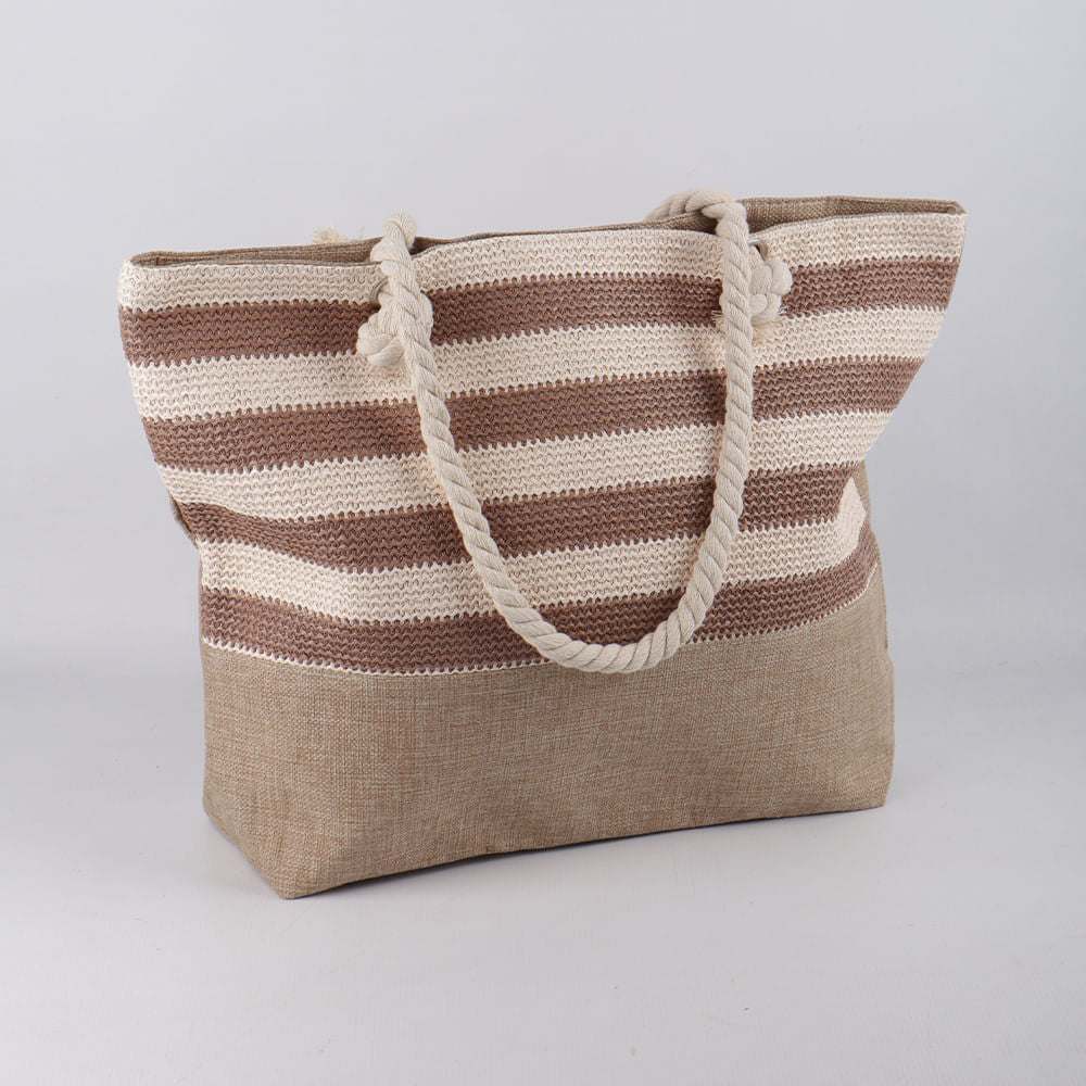 Cartera de Playa con Rayas