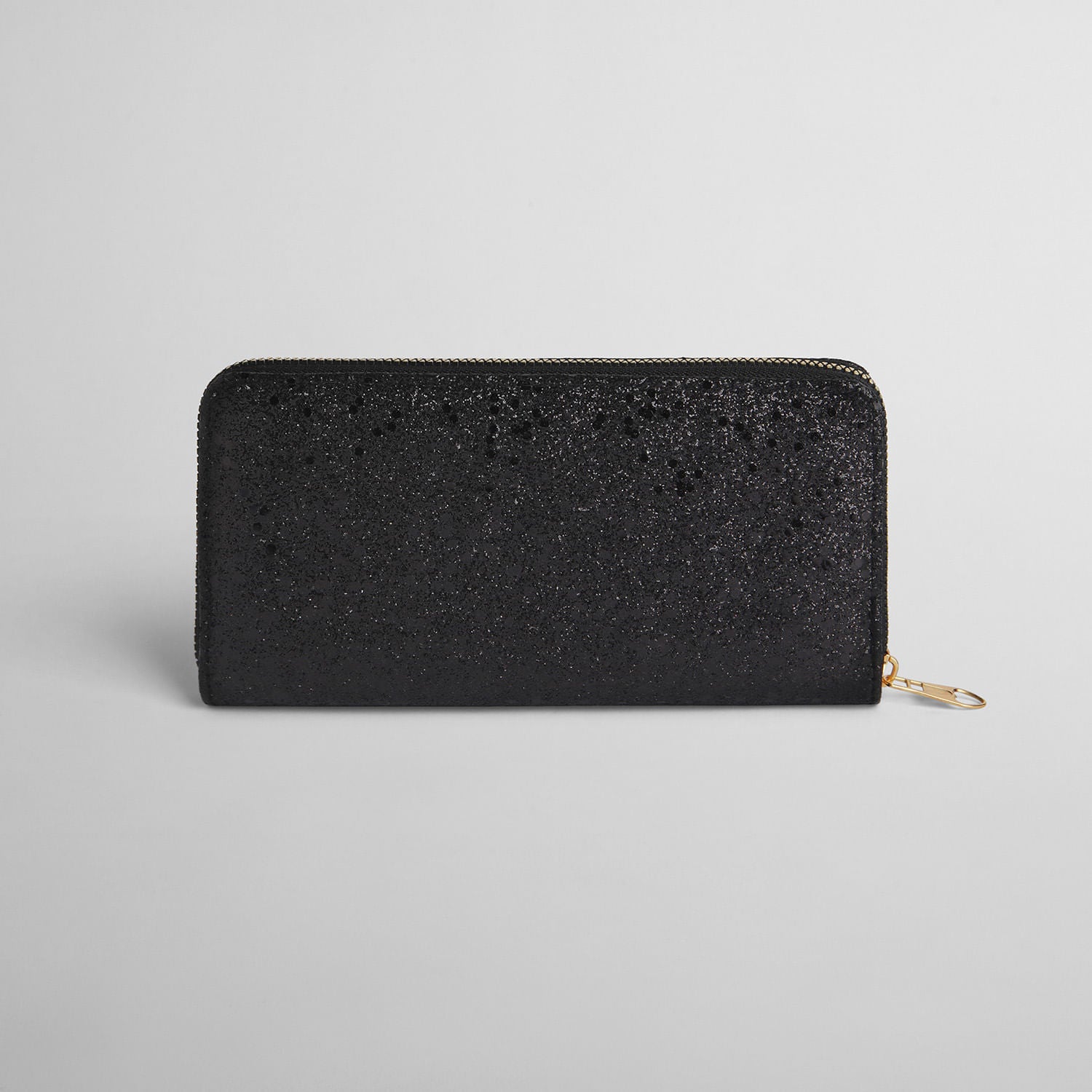 Billetera Diseño Brillante Negra
