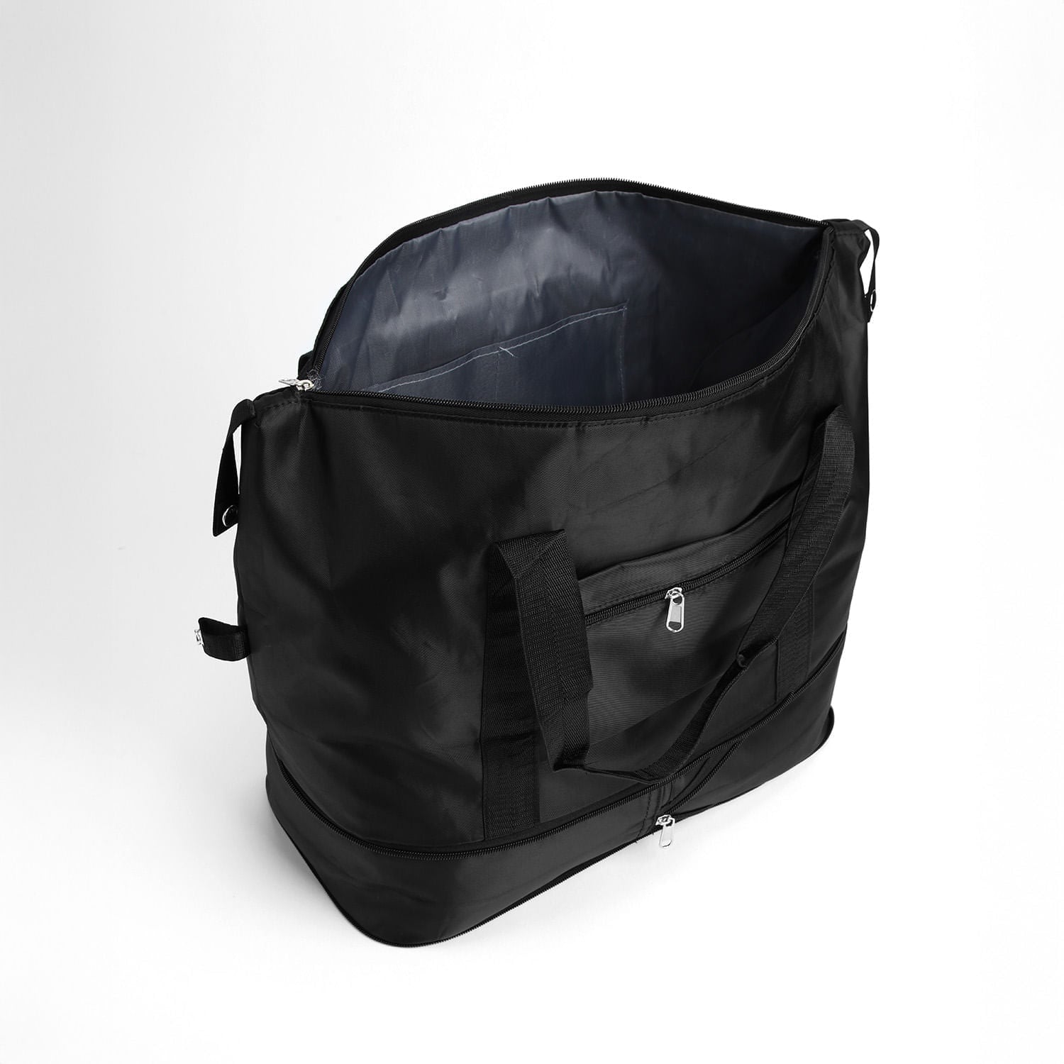 Bolso de Viaje Expandible con Bolsillo Negro