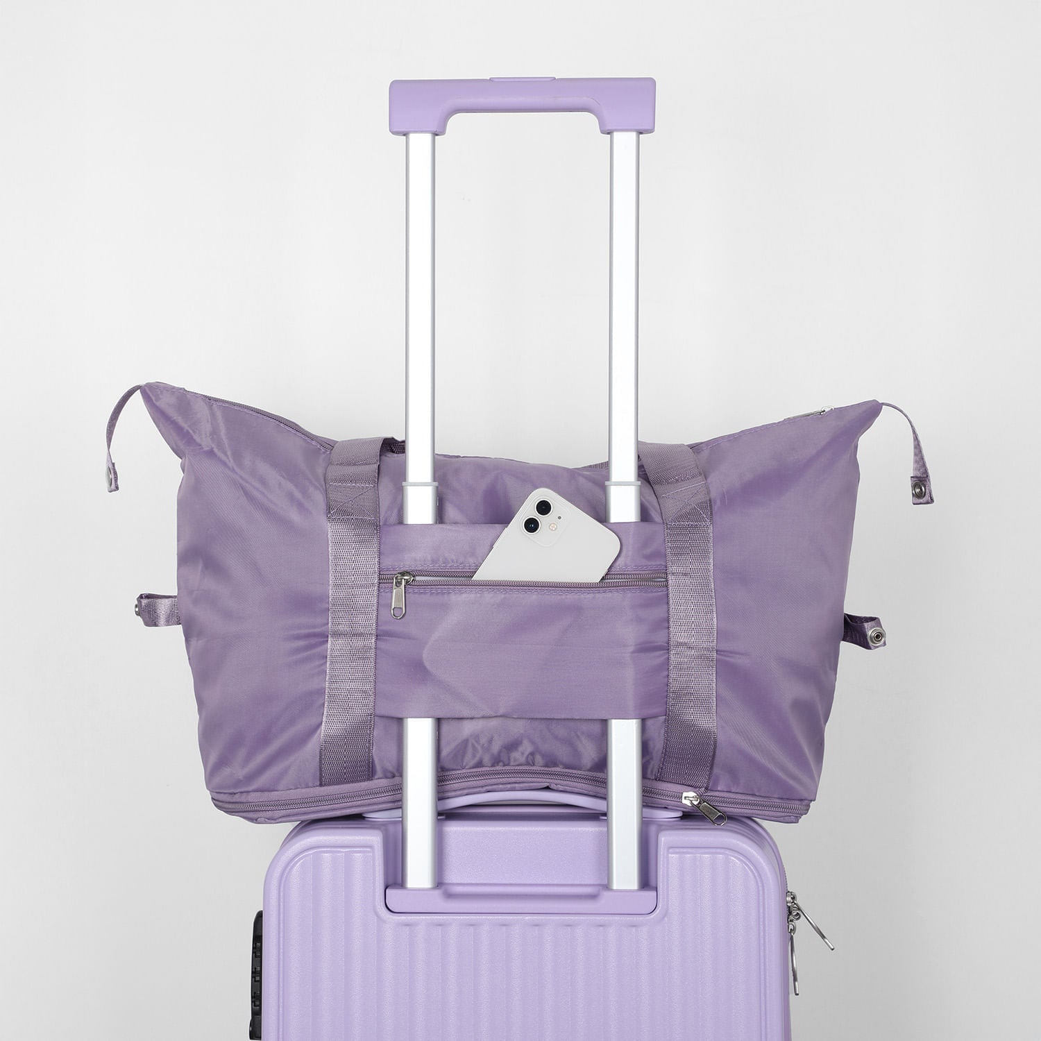 Bolso de Viaje Expandible con Bolsillo Lila