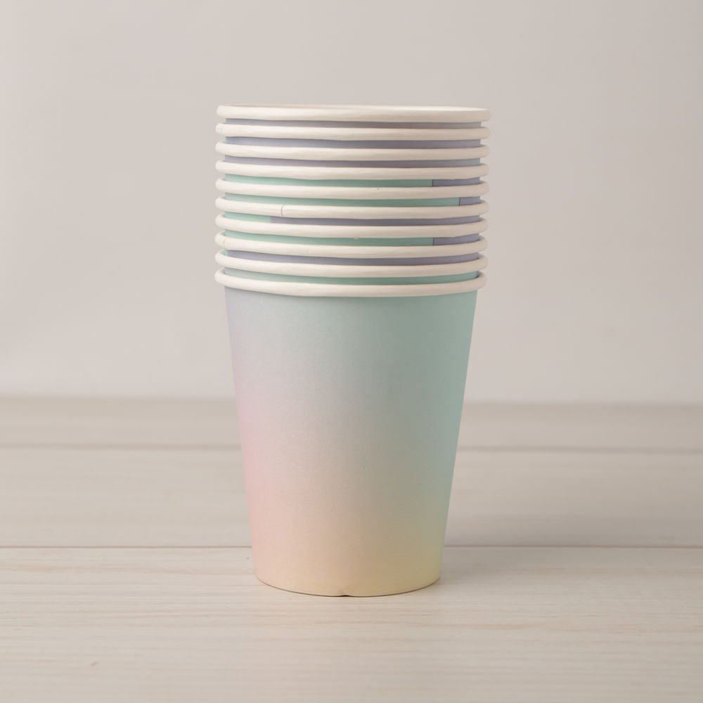 Vasos de Papel Serie Colores 10 unid.