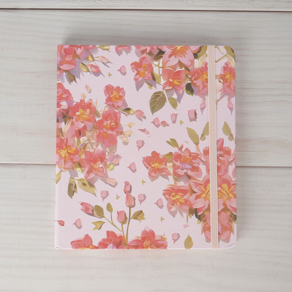 Cuaderno Con Diseño Floral