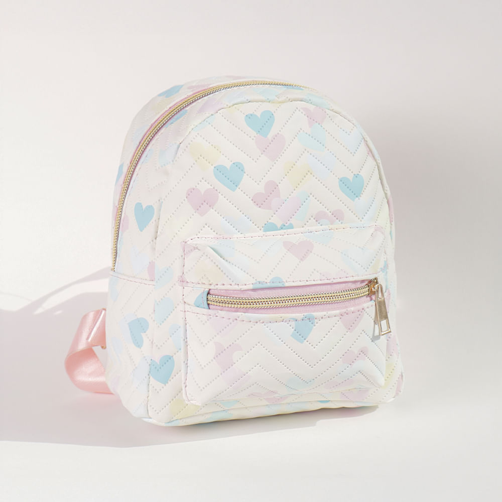 Mochila Corazones Amarilla