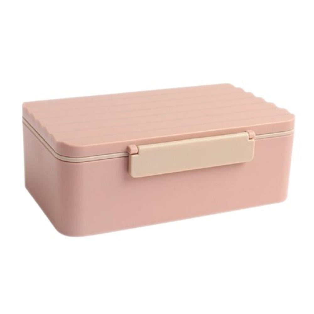 Lunch Box With Wavy Lid 750 Ml Pink